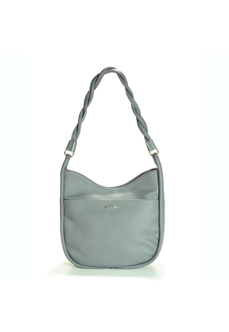 Geanta Ziggy Dama Piele naturala - Gri deschis