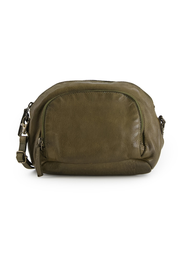 Geanta crossbody din piele cu buzunare multiple