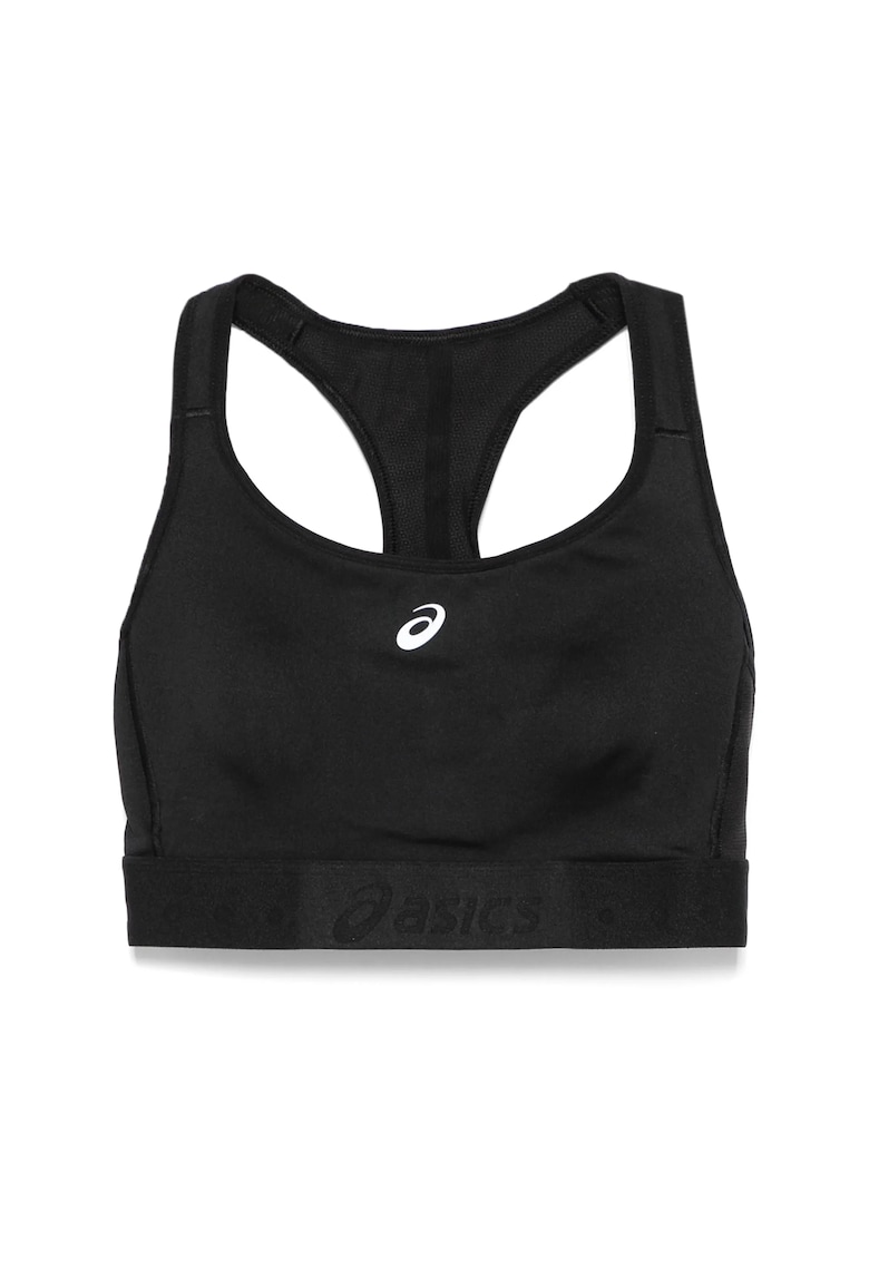Bustiera sport Road Compression - suport ridicat - material moale - negru - poliester reciclat -