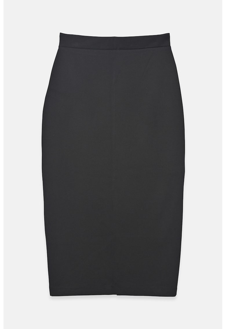 Fusta creion midi cu model uni