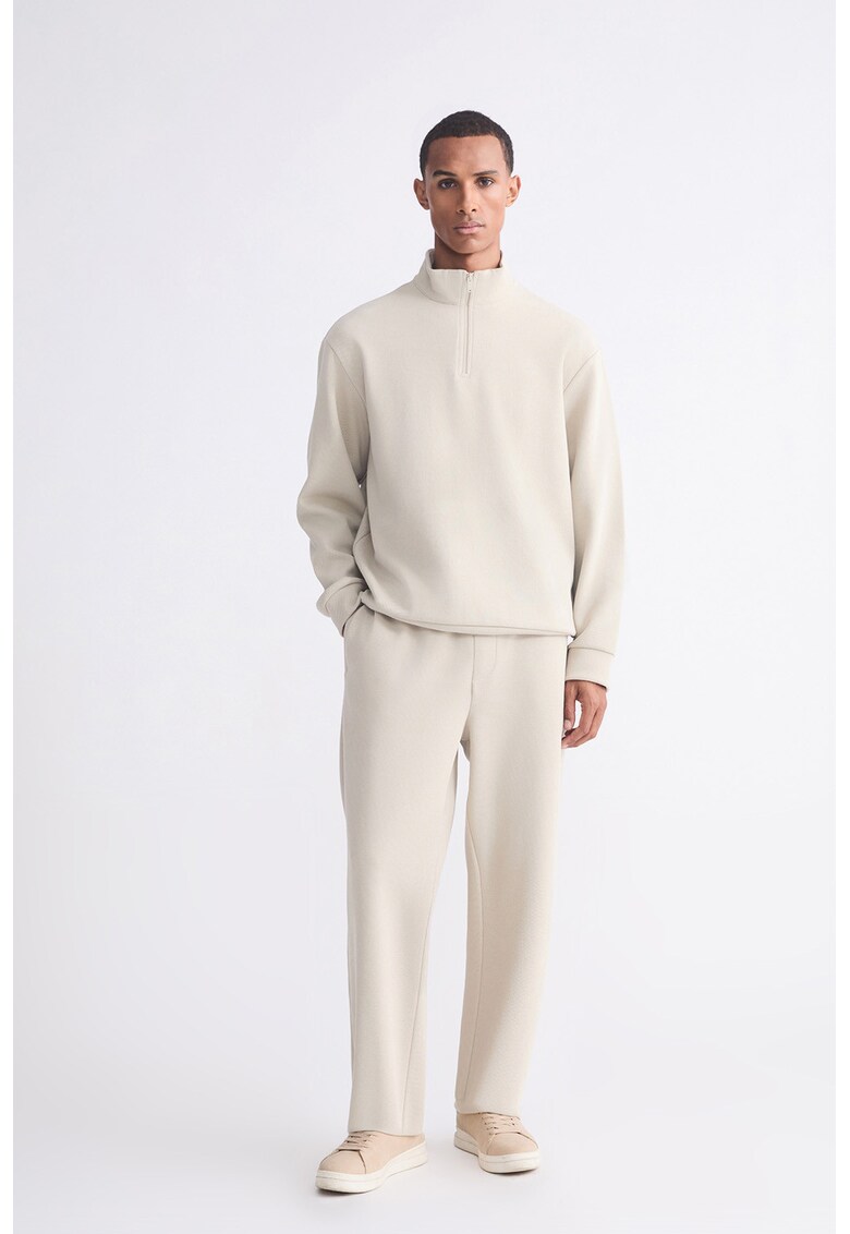 Pantaloni regular fit de trening cu snururi - Bej