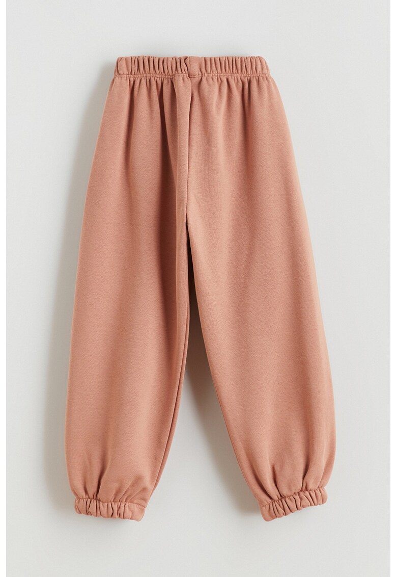 Pantaloni de trening relaxed fit cu talie elastica - Roz prafuit
