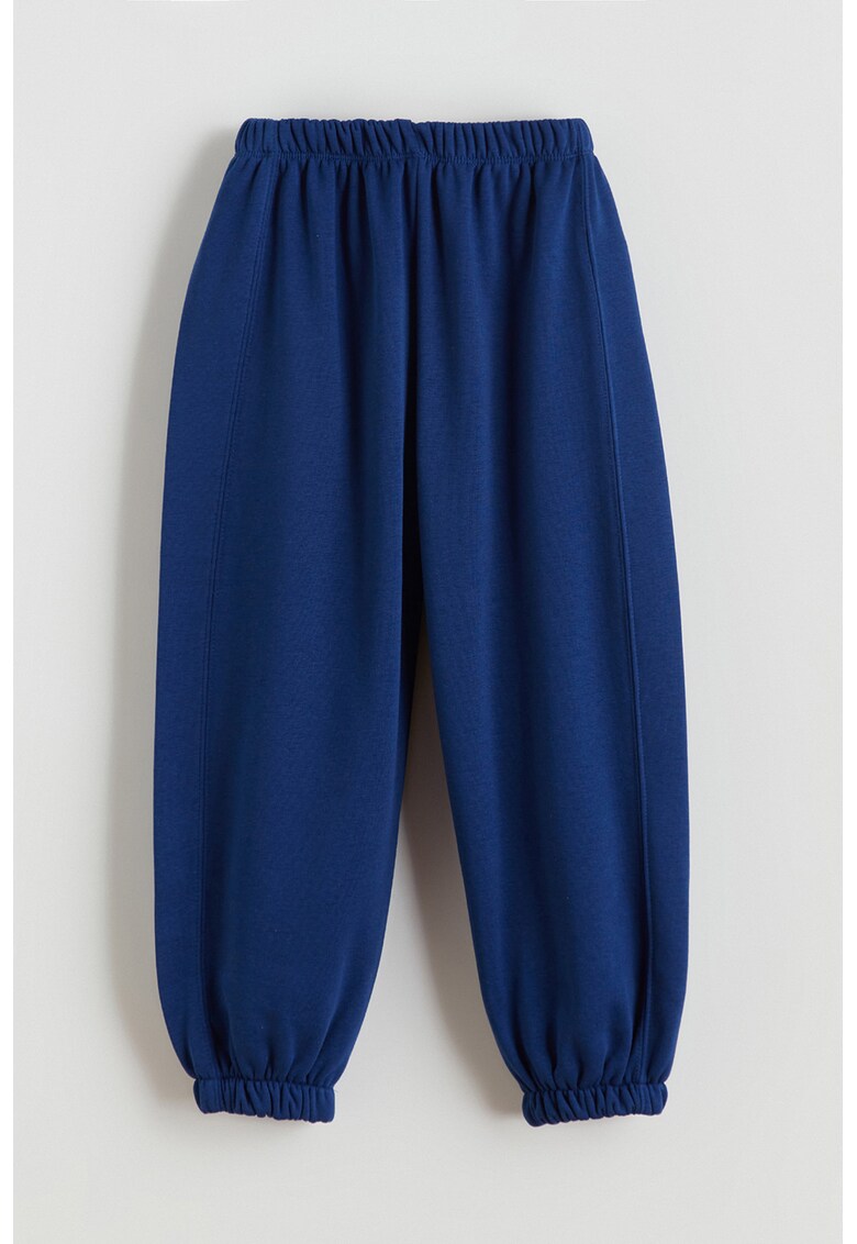 Pantaloni de trening relaxed fit cu talie elastica - Albastru inchis
