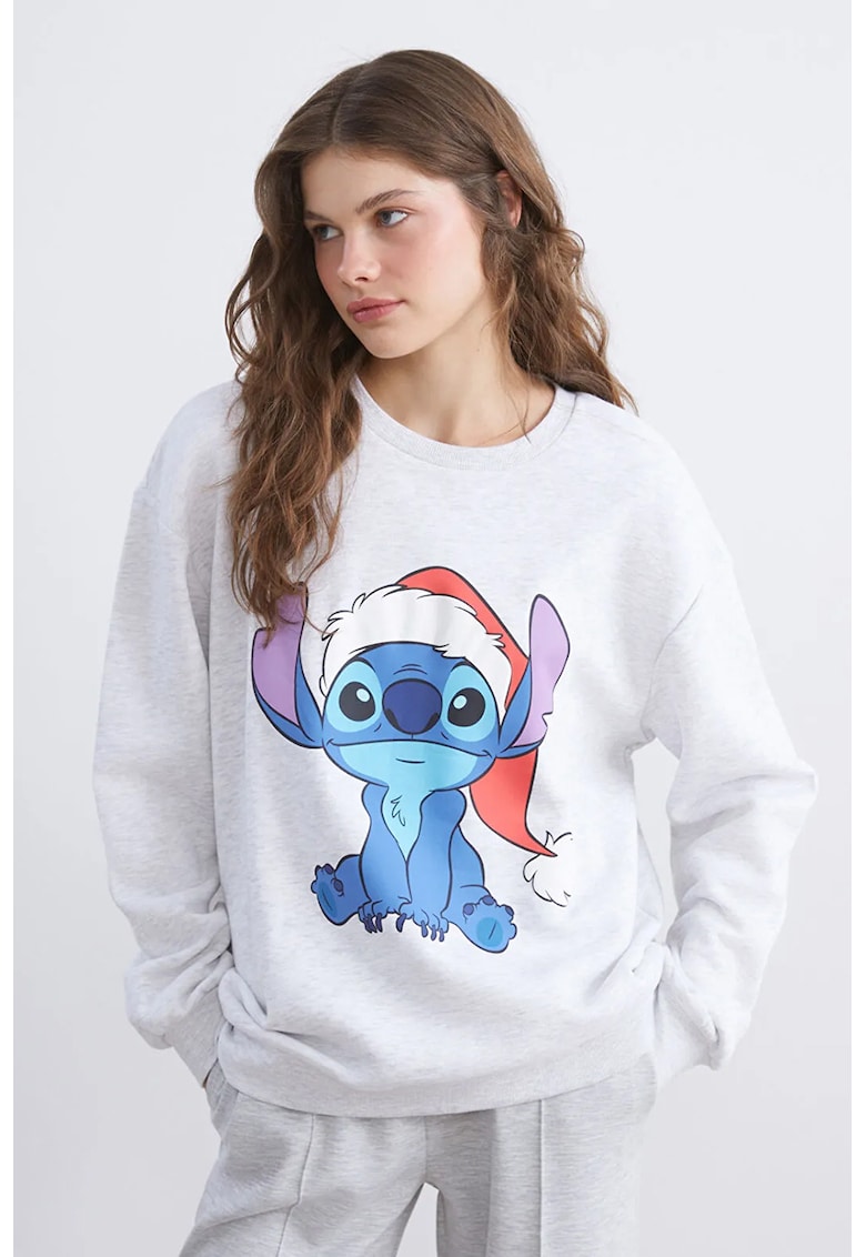 Bluza lejera din amestec de bumbac - Alb