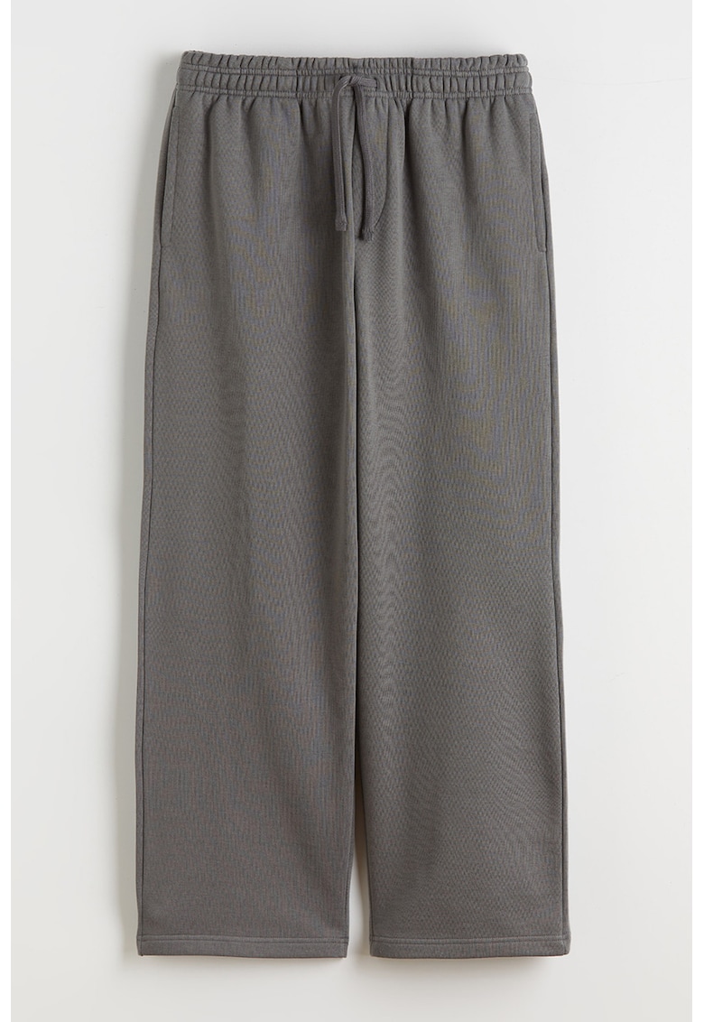 Pantaloni de trening relaxed fit cu snur - Gri