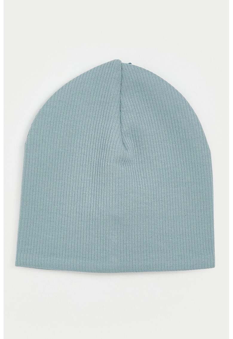 Caciula tricotata cu model uni - Albastru deschis