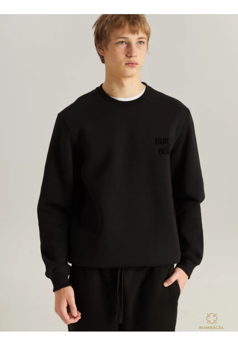 Hanorac din bumbac cu flis pentru barbati