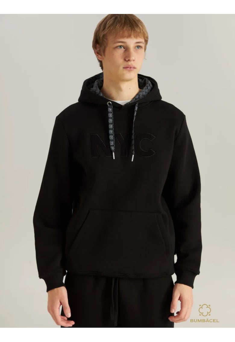 Hanorac calduros - cu gluga - din bumbac pentru barbati