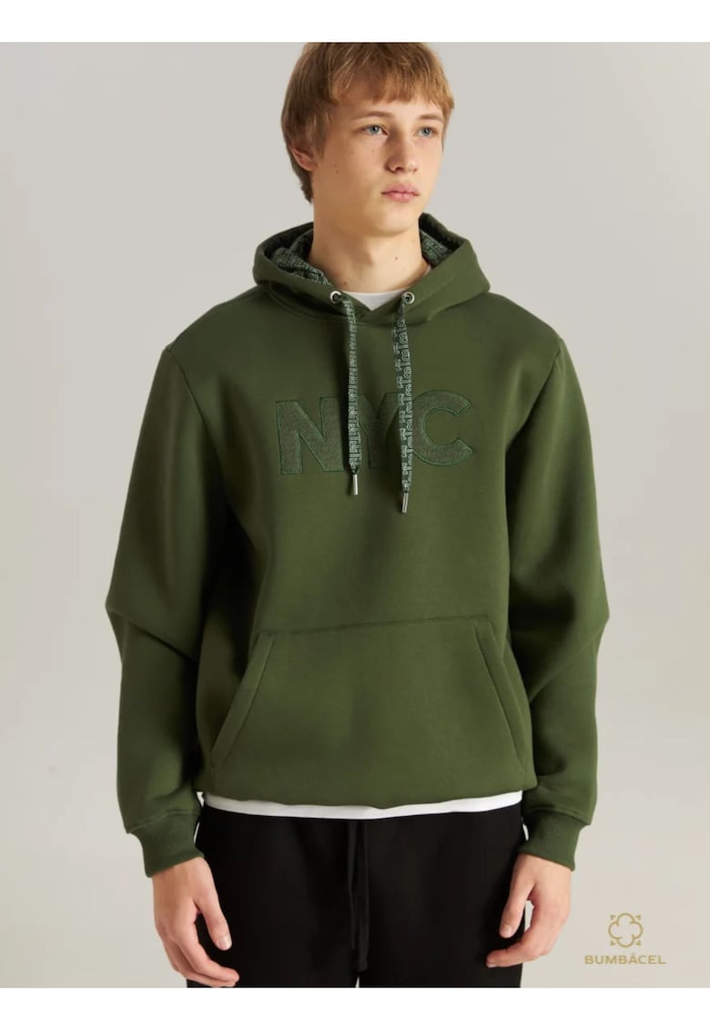 Hanorac calduros - cu gluga - din bumbac pentru barbati