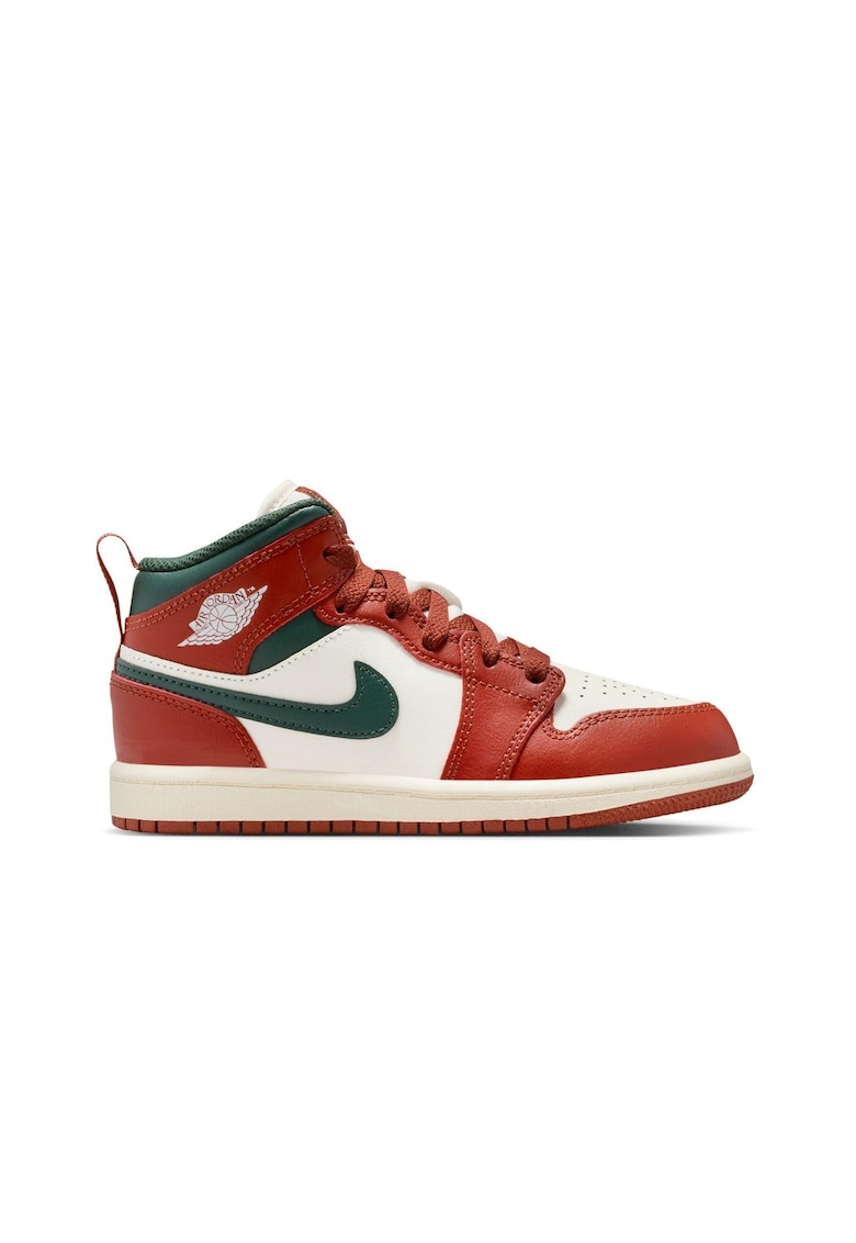 Pantofi sport Jordan 1 Mid PS 52529 - Rosu/Verde/Bej