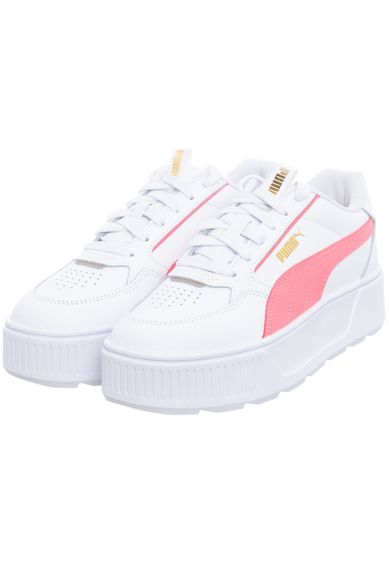 Tenisi dama - Karmen Rebelle JR - alb - piele naturala/sintetic/textil - alb/roz