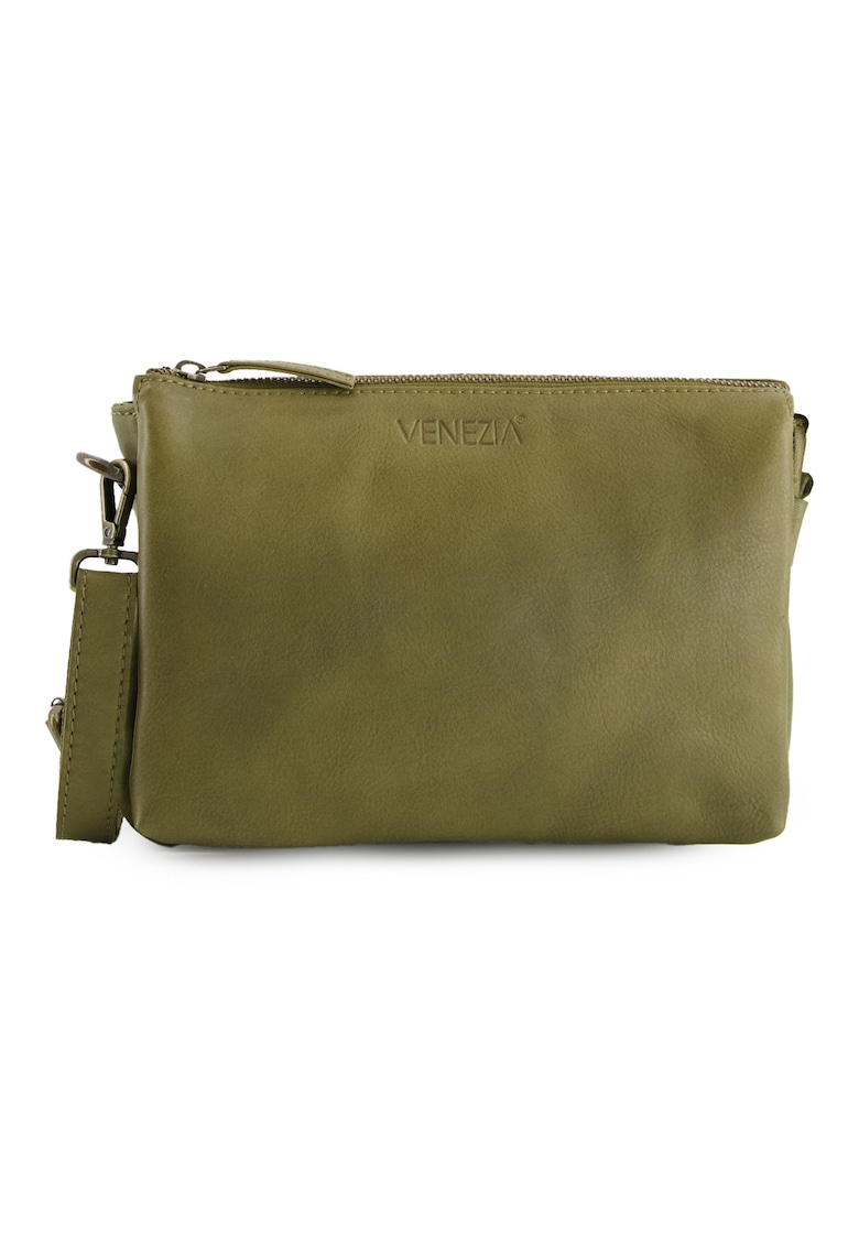 Geanta crossbody din piele cu logo