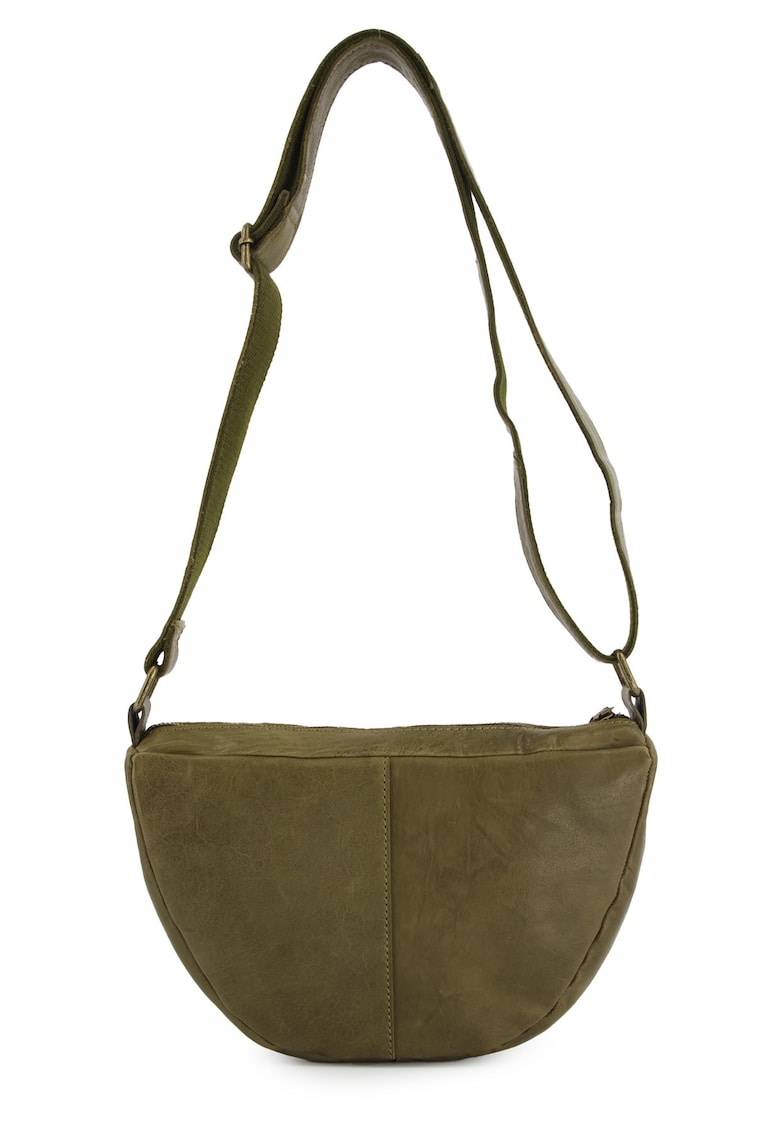Geanta crosssbody din piele intoarsa