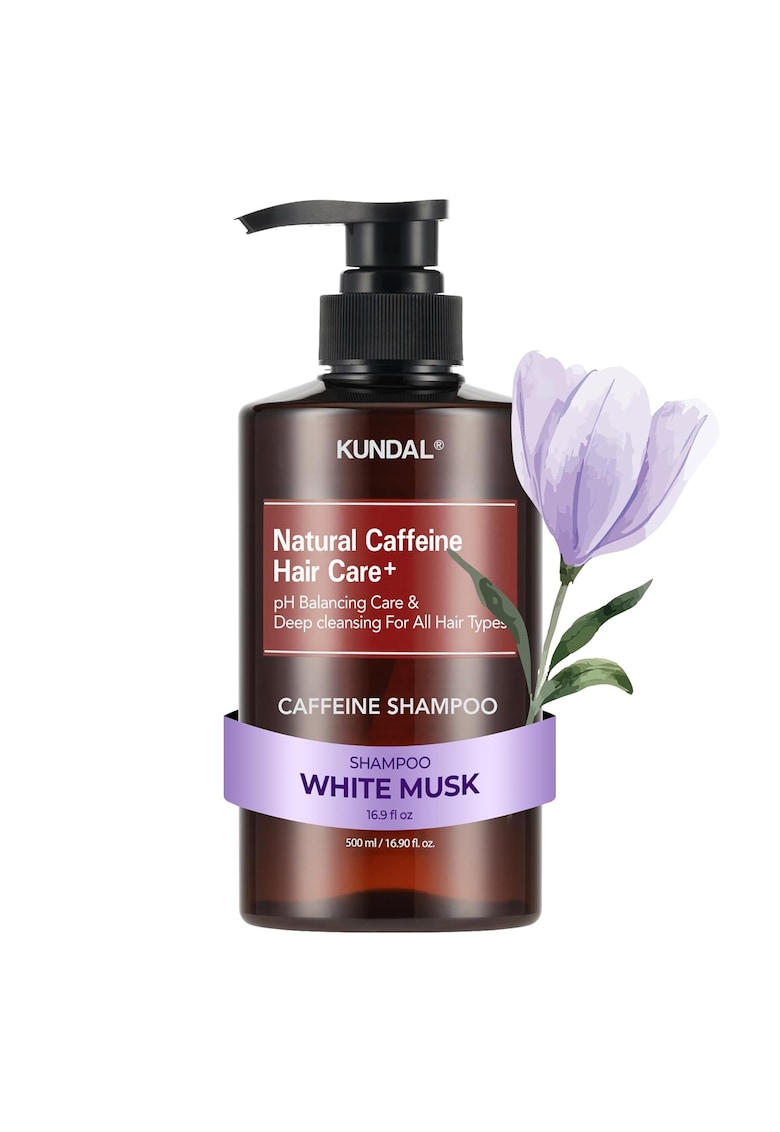 Sampon de par Caffeine&Intensive Scalp Care+ - 500 ml - pentru varfuri fragile - cu musc alb