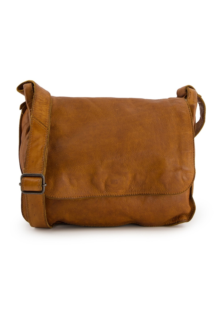 Geanta messenger din piele cu bareta ajustabile