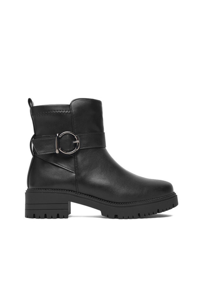 Botine dama - negru - textil CEO-JD241218-12