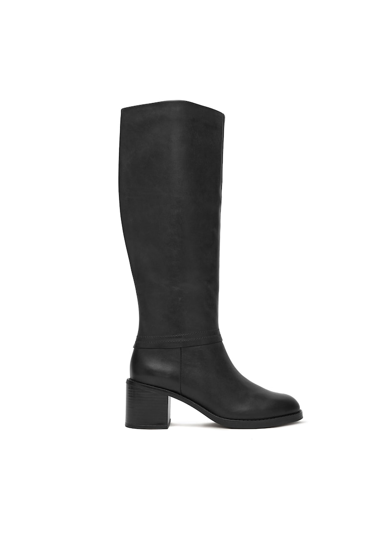 Cizme dama Chamberly Hi - piele naturala - negru