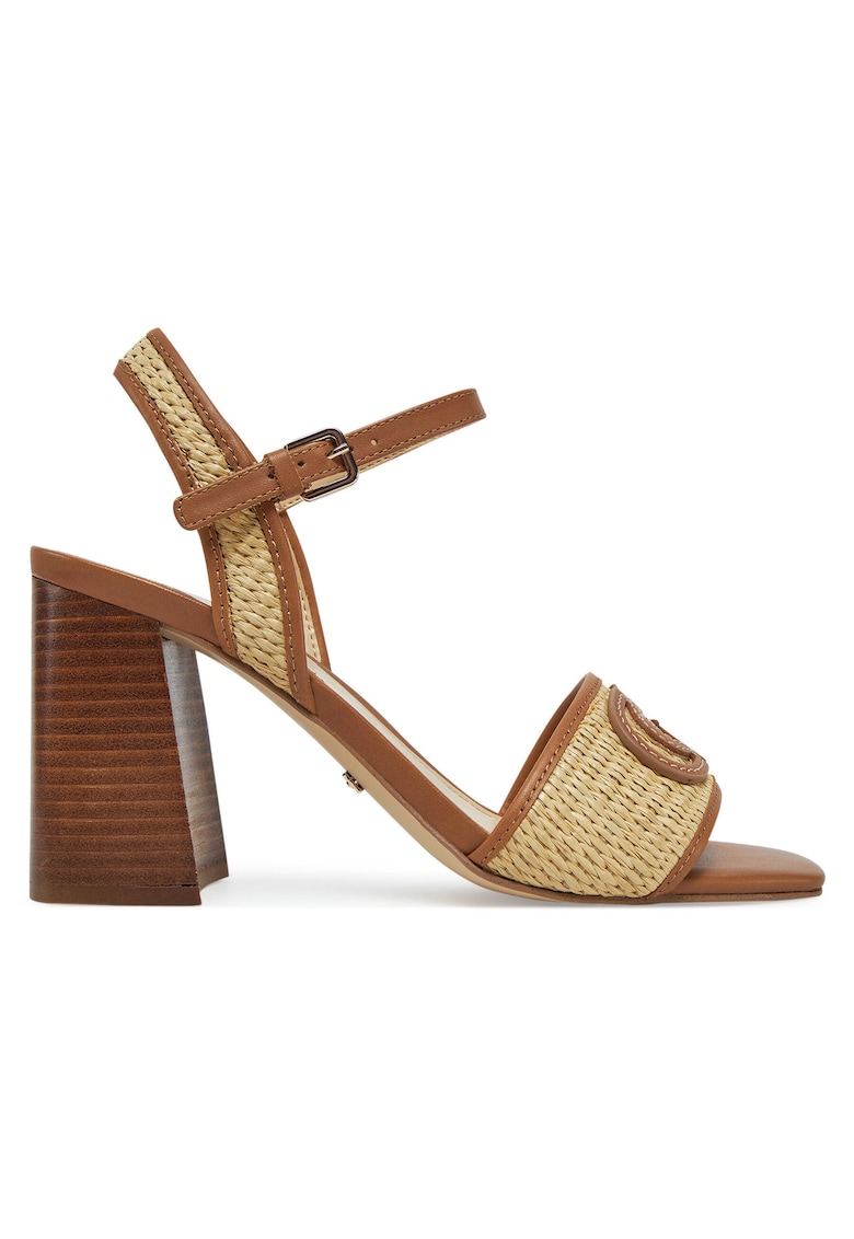 Sandale dama - NATU - piele ecologica - bej/maro -