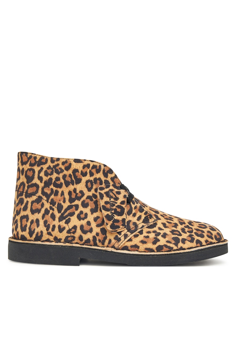 Ghete dama - Leopard Suede - piele naturala - multicolor