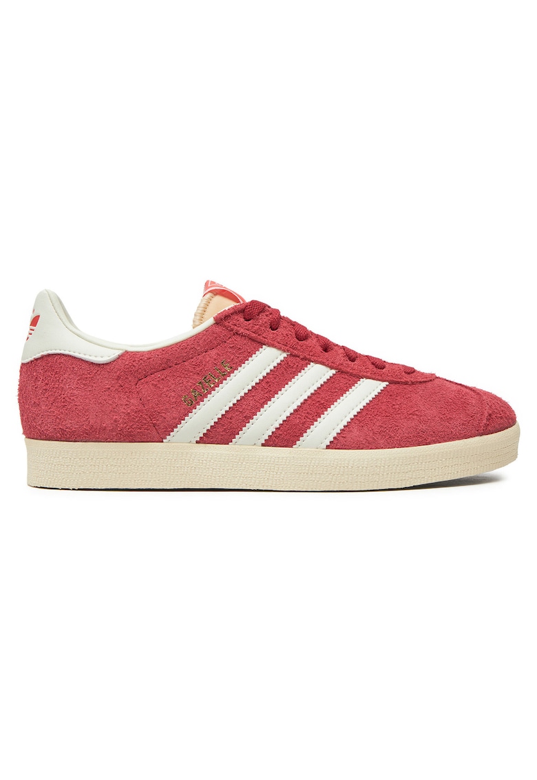 Tenisi unisex Gazelle IF9652 - piele naturala - rosu/alb