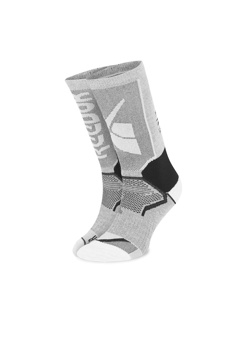 Sosete sport unisex lungi - alb/gri - 36