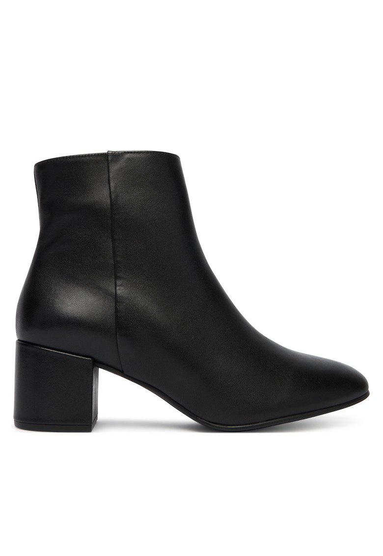 Botine dama - piele naturala - negru - Negru