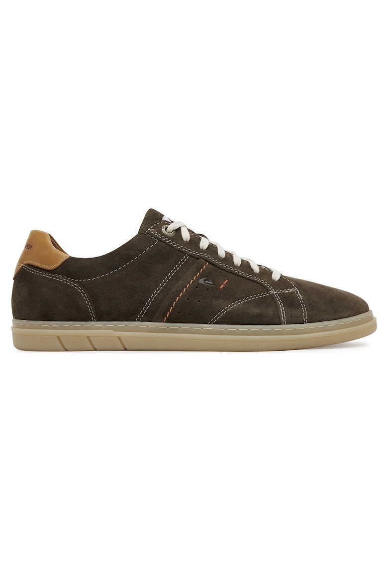 Tenisi barbati JAYDEN-01 - kaki - piele naturala