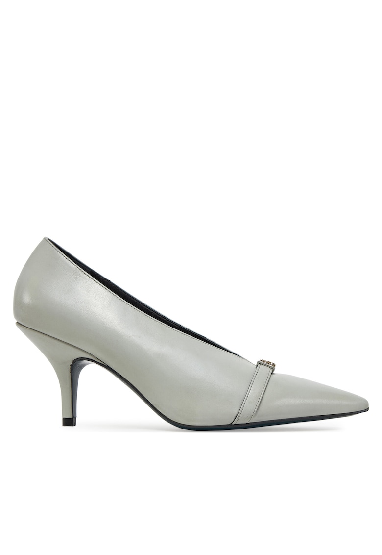 Pantofi dama - piele naturala - gri - Gri