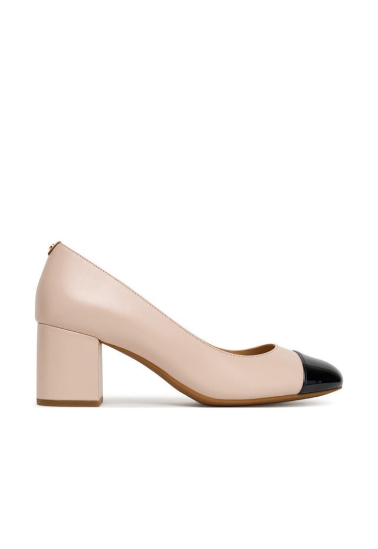 Pantofi dama - toc - piele naturala - roz - model Soft Pink