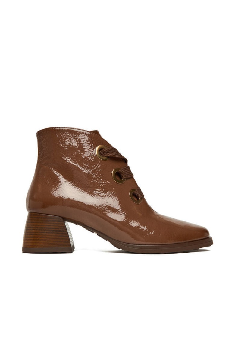 Botine dama HI254326 - Piele naturala - Maro