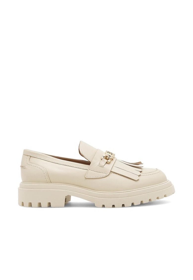 Mocasini dama - piele naturala - bej - Bej