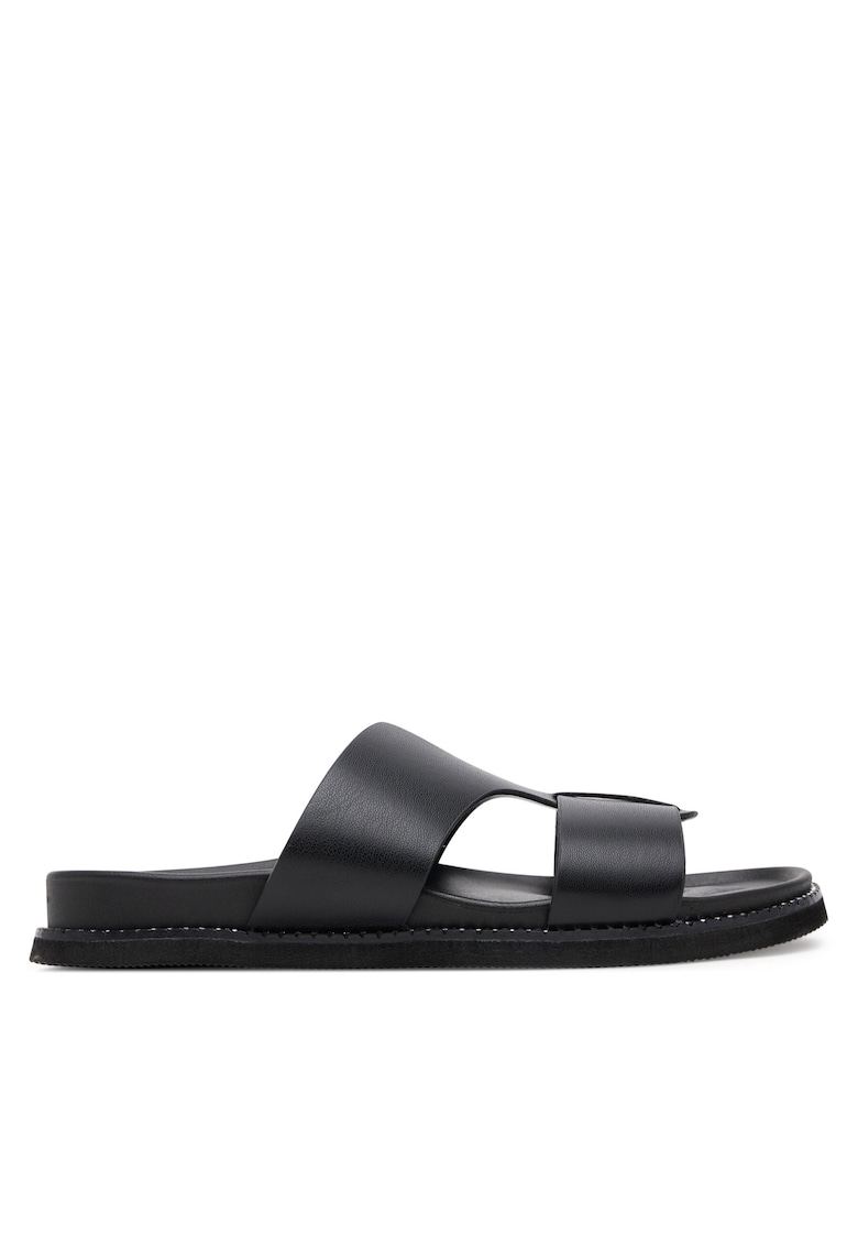Papuci dama - sintetic - negru - confortabil -