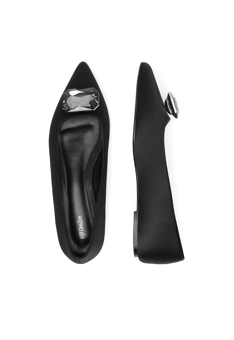 Balerini dama textil - negru