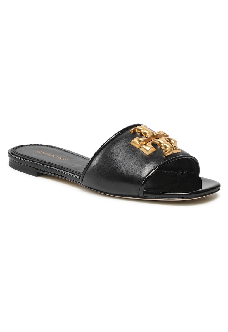 Slapi - Eleanor Slide - piele naturala - negru -