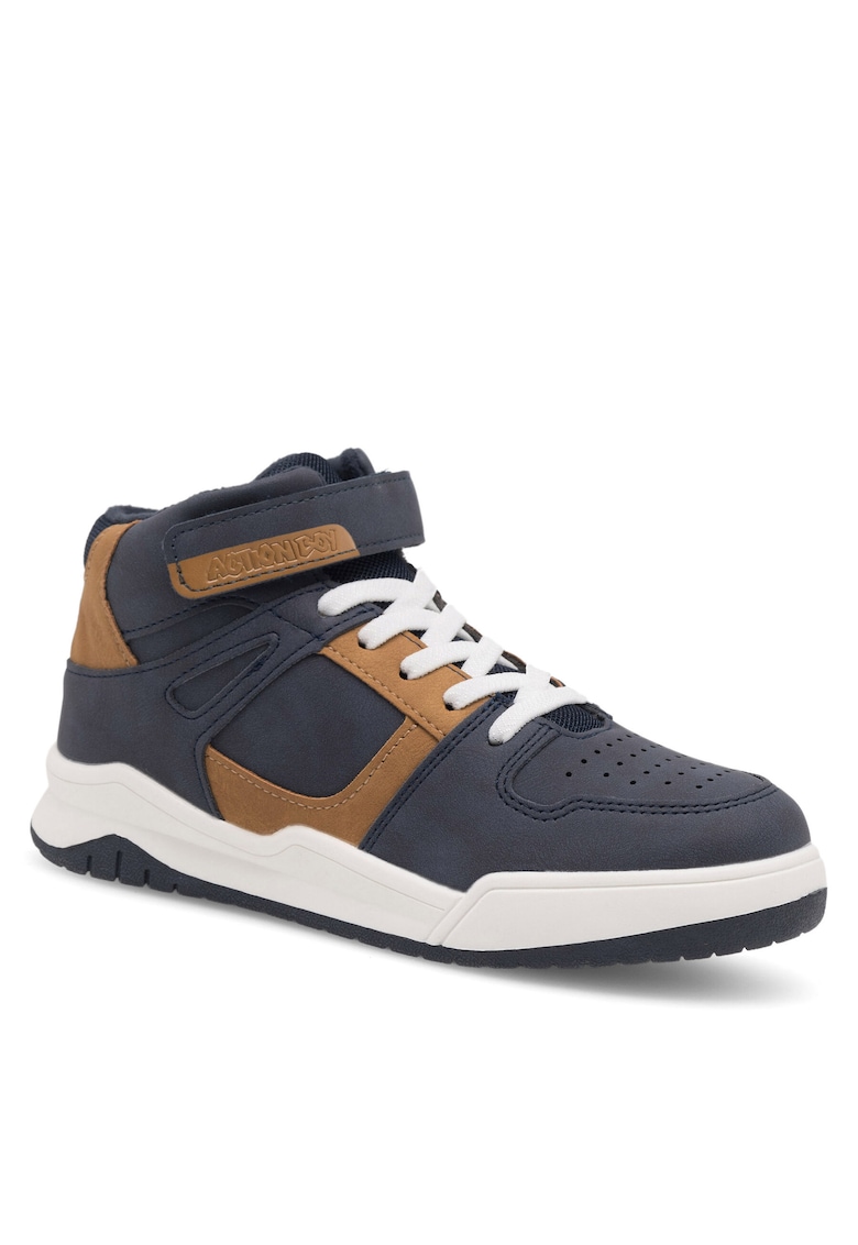 Ghete sport baieti - plastic - maro/bleumarin