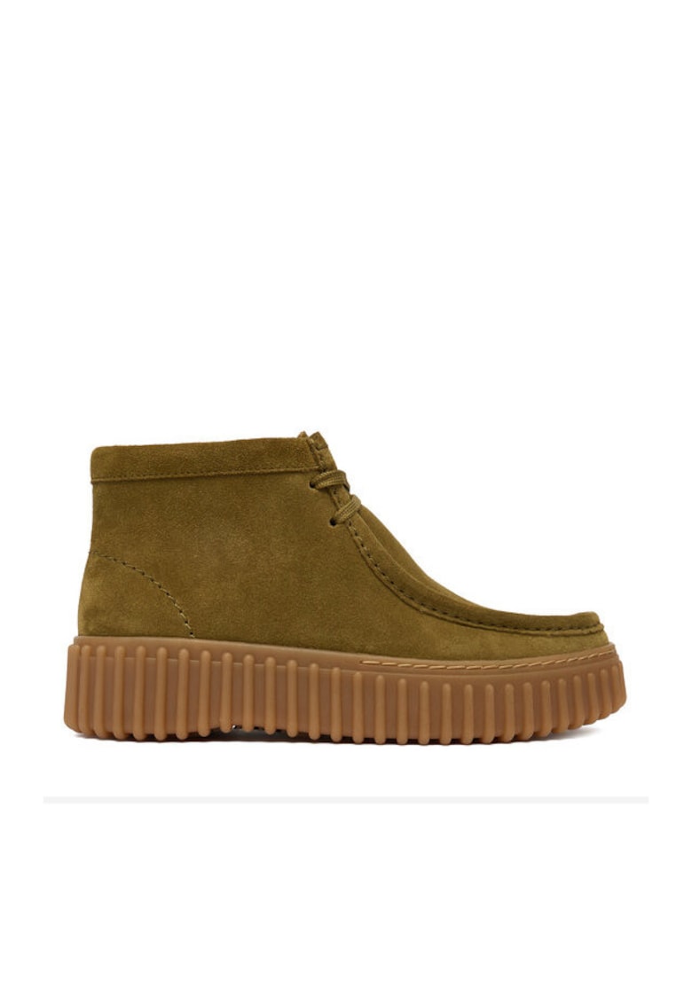 Clarks Ghete chukka cu talpa cu aspect striat Torhill-Moss