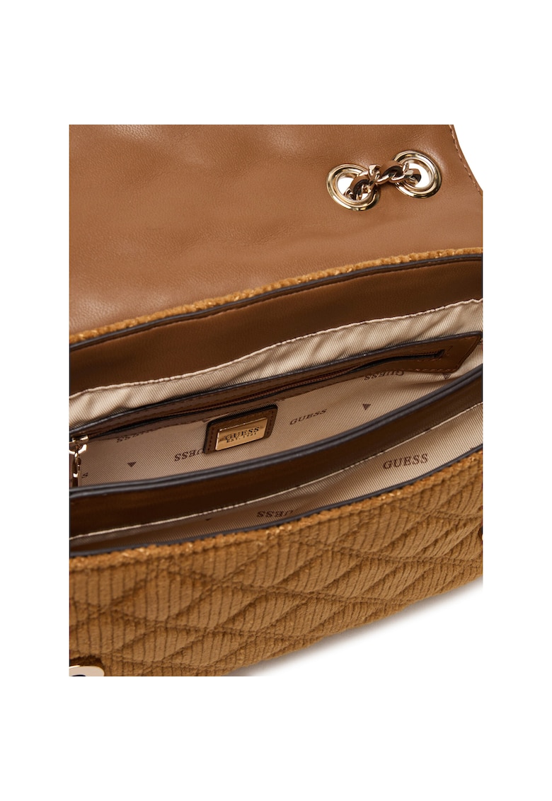 Geanta dama Giully II - culoare cognac - material textil