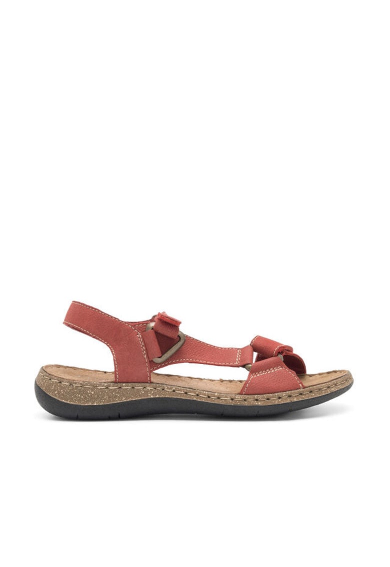 Sandale dama - Piele naturala - Rosu