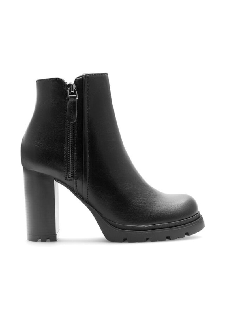 Botine dama WS5881-15 - Piele ecologica - Negru