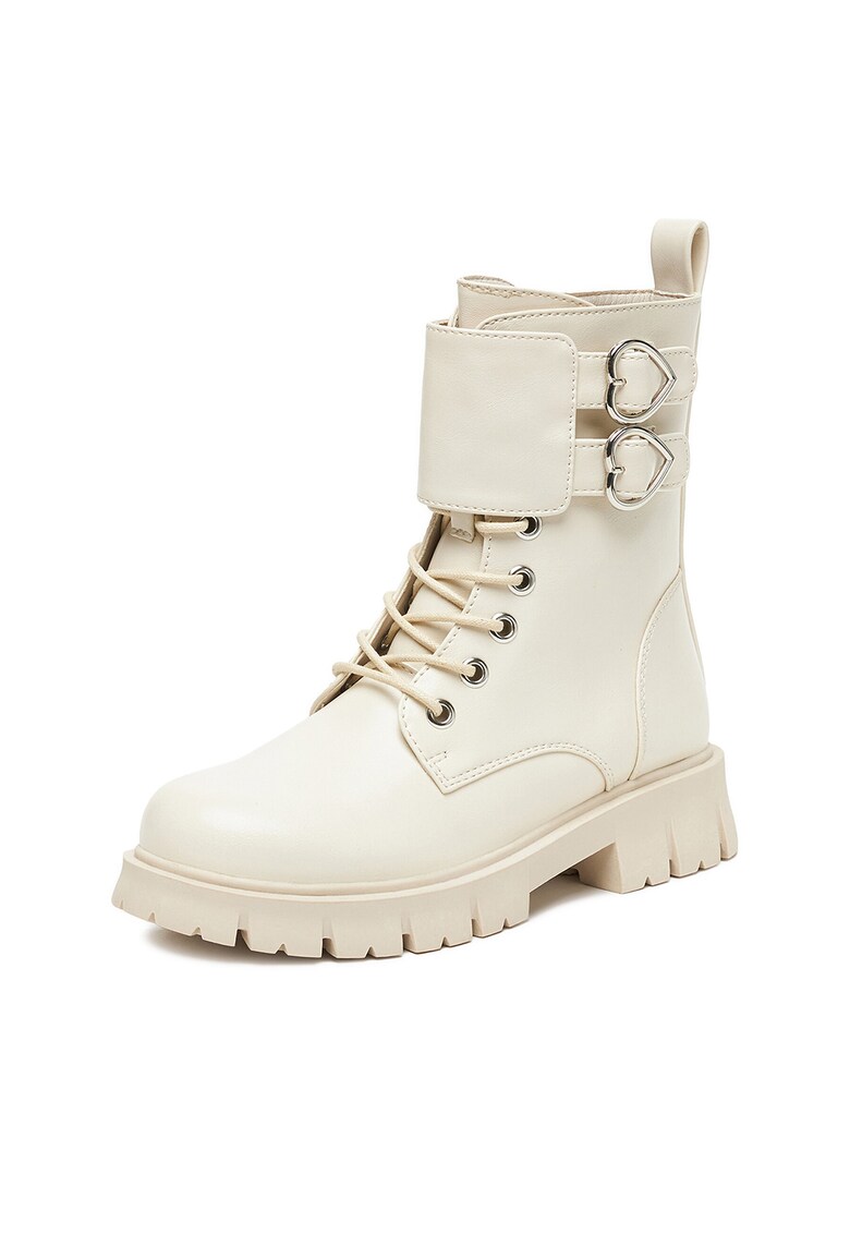 Ghete copii model CEO-CS5907-02A - ecru - textil