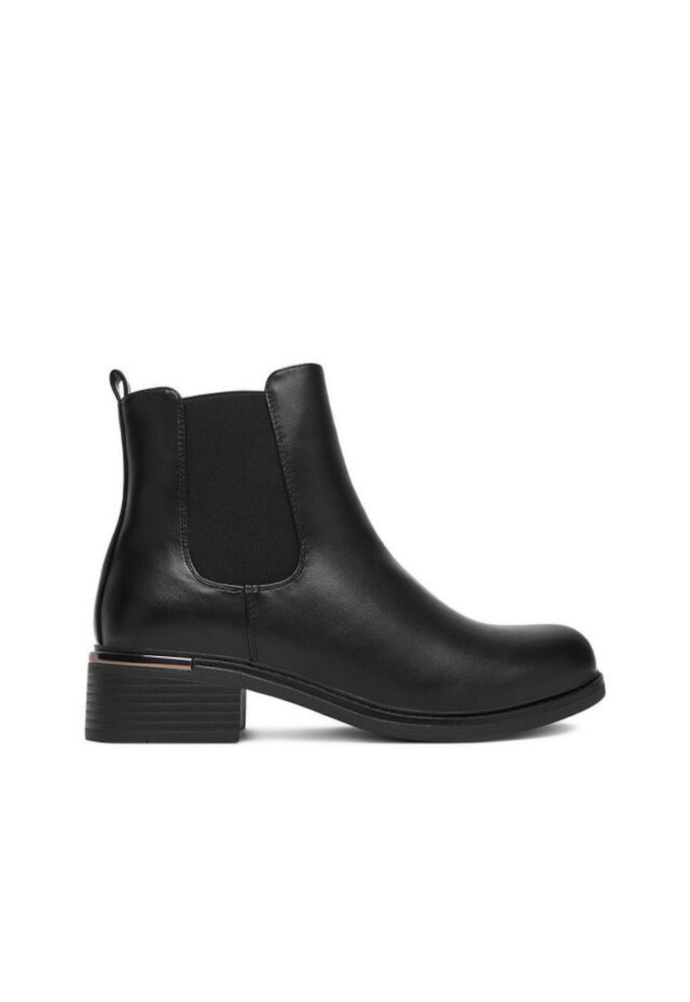 Botine dama HX21055-1A - Textil - Negru
