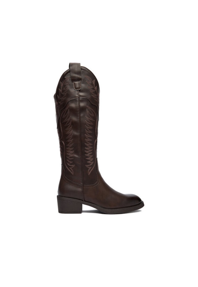 Cizme dama - cowboy - maro