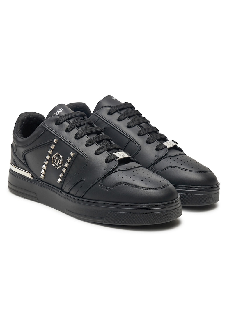Philipp Plein Tenisi barbati piele ecologica - negru