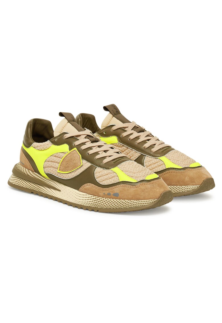 Tenisi barbati Fancy Resau Neon_Militaire Jau - multicolor - textil