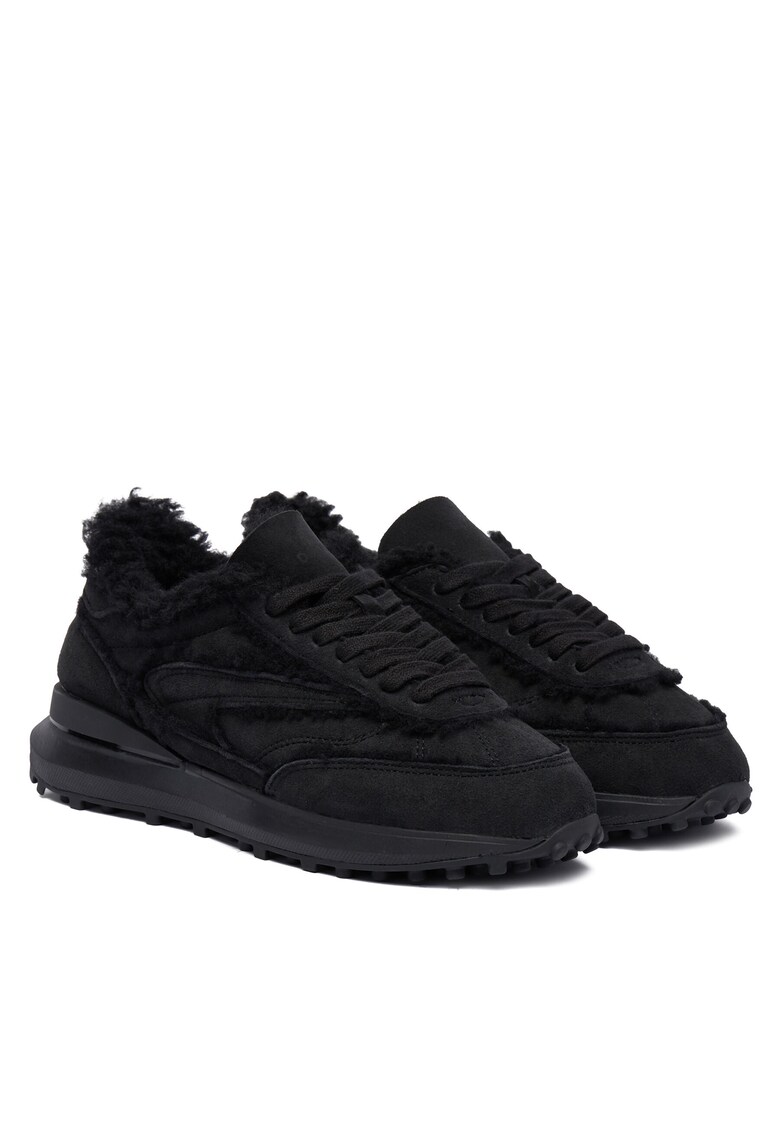 Tenisi dama Athleta Shearling W4 - piele naturala - negru