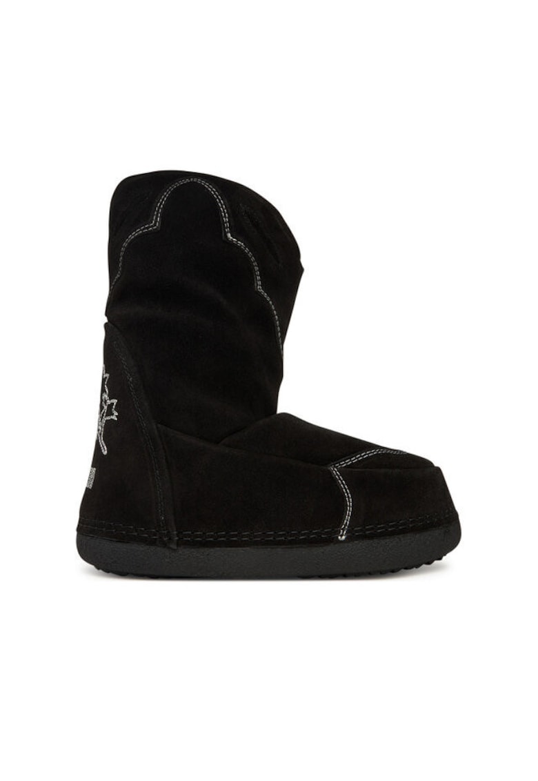 Ghete dama Emboidery 100 - Negru