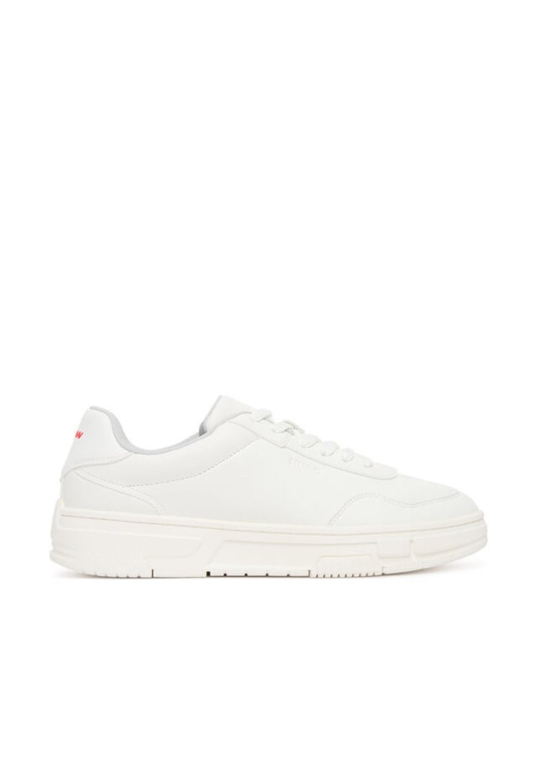 Tenisi barbati piele ecologica - alb - model White 100 -