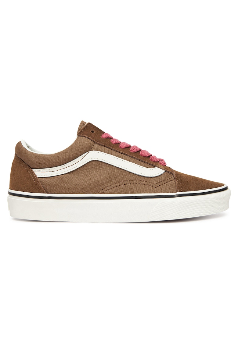 Tenisi unisex Old Skool VN000D6WRP - piele naturala - maro/roz