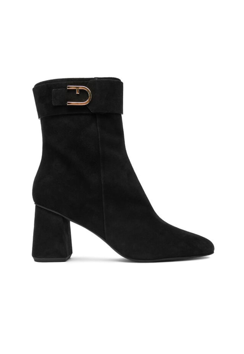 Botine dama YJ73HIC C10000 - Piele naturala - Negru