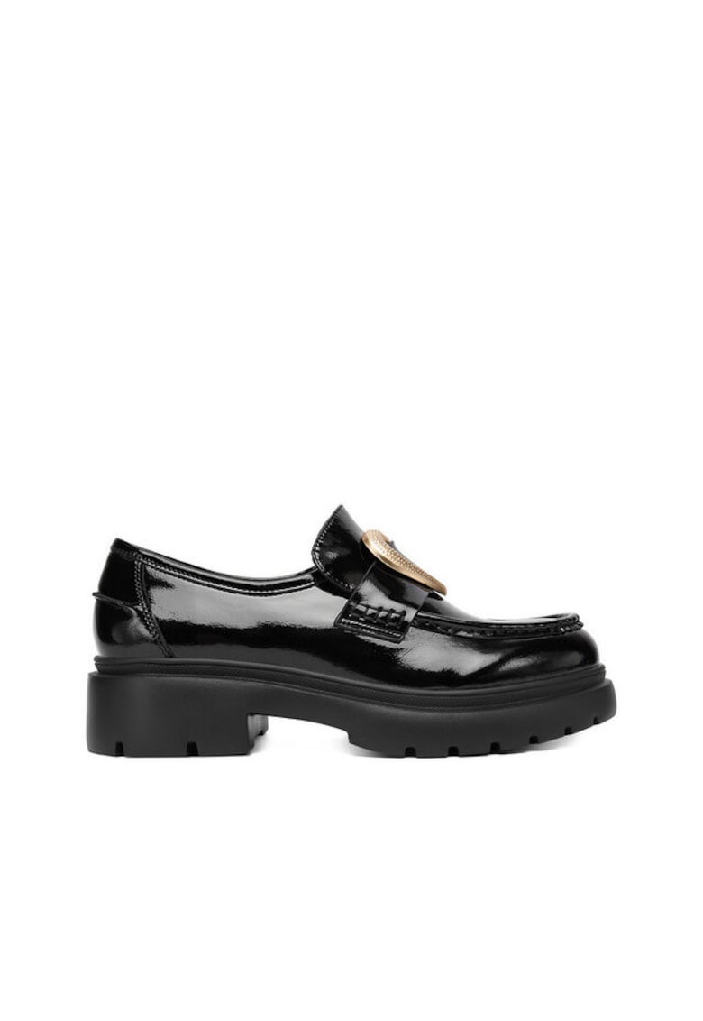Mocasini dama - piele naturala - negru - EO-ENNA-02